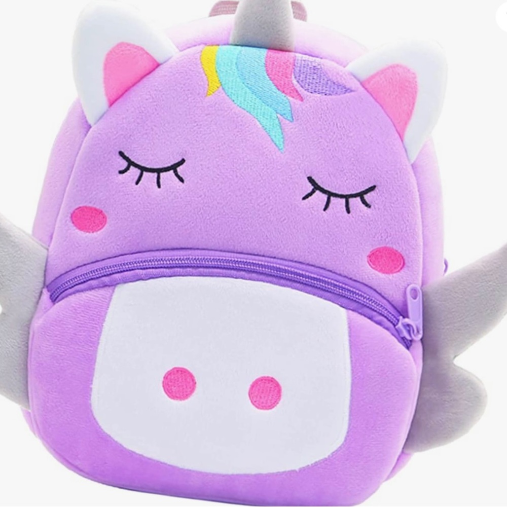 Toddler Plush Zoo Animal Backpack Bag 10" Preschool for 2-6 year old’s NWT - Picture 4 of 6